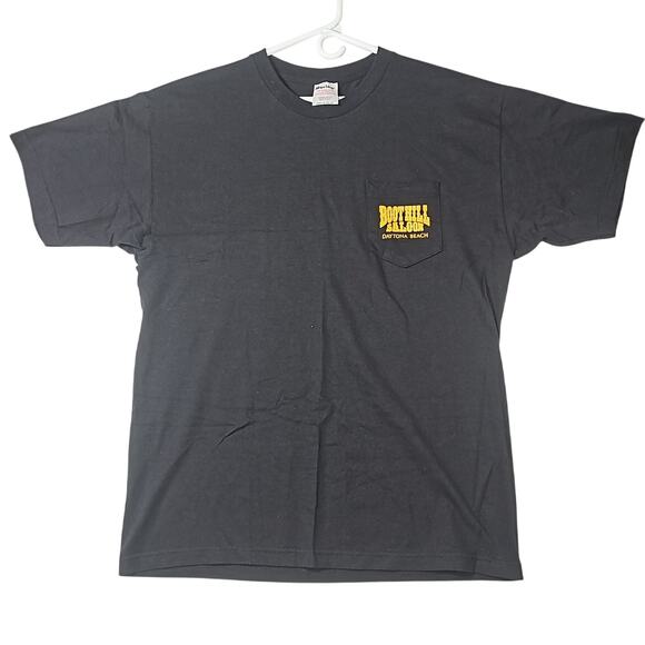 Vintage 2001 Boot Hill Saloon Bike Week Shirt Mens Black XL 60th Daytona Beach - Picture 2 of 7